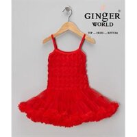Váy múa Bale cho bé gái Gingerworld từ 1-8 tuổi, vải cotton thoáng mát size 9kg đến 40kg PD180