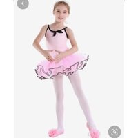 Váy múa Bale cho bé gái Gingerworld từ 1-8 tuổi, vải cotton thoáng mát size 9kg đến 40kg PD358