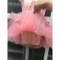 Váy Múa Bale Kiếu Tay Sát Nách Cho Bé Gái
