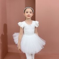 váy múa ballet tay ngắn mẫu qccc