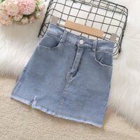 Váy Ngắn Denim Trẻ Em Váy Ngắn Của Bé Gái