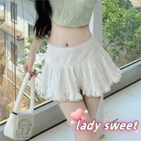 Váy ngắn ren trắng chữ A Mini dành cho nữ