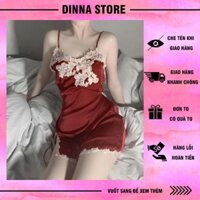 Váy ngủ 2 dây ren sexy quyến rũ, đồ ngủ nữ gợi cảm mã 981