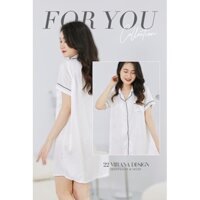 Váy ngủ 48-70kg cao cấp kiểu dáng đẹp vải Tsumugi lạnh Nhật Bản MIRANA - Miyu Pyjama