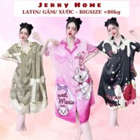 Váy Ngủ Bigsize 50-80kg, Váy Ngủ Nữ Chất Liệu Lụa Mềm, Mịn Jerry Home