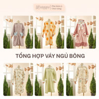 Váy ngủ bông ấm áp Tổng hợp nhiều mẫu áo choàng lông tai thỏ mùa đông, bộ đồ mặc nhà thời trang leuleu accessorize