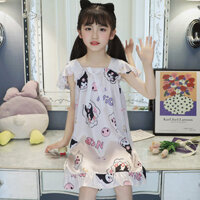 Váy ngủ cho trẻ em Mùa hè cô gái Ice Silk Sling Sleepy Dress Công chúa gió lỏng lẻo cho trẻ em điều hòa không khí ăn mặc