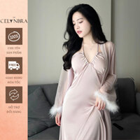 Váy ngủ cổ yếm sexy khoét lưng sâu gợi cảm THE CELYNBRA - V152