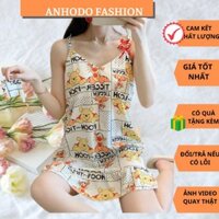 Váy Ngủ Cotton, Váy 2 Dây Chất Cực Mềm Mại, Dễ Thương Cho Nữ VN02