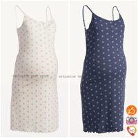 VÁY NGỦ ĐẦM NGỦ 2 DÂY CHO MẸ BẦU CHẤT COTTON MỀM MỊN VNXK