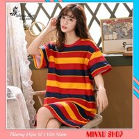 Váy Ngủ Đầm Ngủ Mặc Nhà Cotton Dáng Suông Minxu Shop - Xinh Xắn, Dễ Thương Cho Các Bạn Nữ (V01-V16)