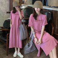 Váy Ngủ Đồ Ngủ Ngắn Tay cỡ lớn mùa hè cho nữ đồ mặc ở nhà mẫu mới áo phông dài mẫu mỏng rộng rãi học sinh mặc ngoài