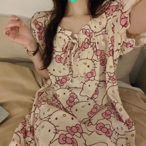 Váy ngủ hoạt hình Hello Kitty - MS90 ( GS60 )