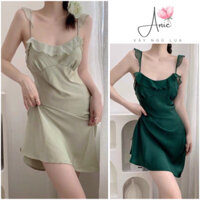 Váy ngủ lụa cánh tiên gợi cảm Đầm ngủ mặc nhà quyến rũ Quảng Châu Váy ngủ sexy