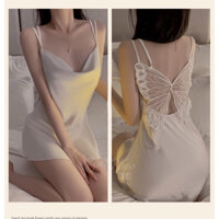 Váy ngủ lụa phối cánh🦋 xinh xắn, váy ngủ gợi cảm