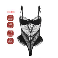 Váy ngủ ren liền thân có mút ngực Bodysuit ren DESIRE VN-8990