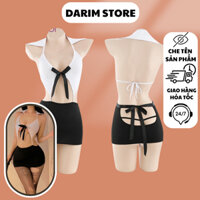 Váy ngủ sexy DARIM VN46 chất thun co giãn buộc nơ coquette gợi cảm