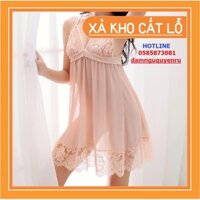 Váy ngủ sexy ren cúp ngực hở lưng giá rẻ🔥freeship 50k 🔥đồ ngủ bigsize dưới 60kg gợi cảm cao cấp New