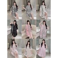 Váy Ngủ Sơ Mi Lụa Mát Mẻ - Váy Ngủ Lụa Thiết Kế Xinh Chảnh