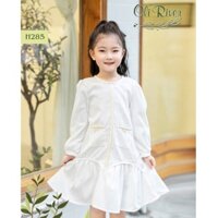 Váy Nhung Cho Bé, Váy Tiểu Thư Cho Bé Size 1-10T(10-35kg)