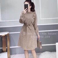 Váy nhung kèm dây