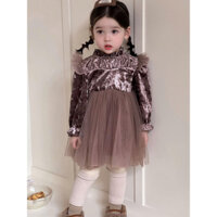 Váy Nhung Ren + Áo Khoác Choàng Len Phong Cách Tiểu Thư