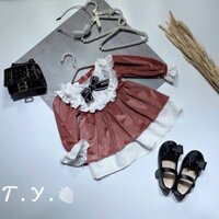 váy nhung tiểu thư cho bé