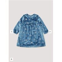 Váy nhung xanh bé gái, hàng Matal.@n UK săn SALE