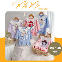 Váy nỉ bông Quảng Châu cao cấp dài tay hình công chúa xinh xắn cho bé gái