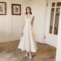 Váy nữ midi dáng dài dự tiệc HANI Dress H.I.U Fashion , thiết kế phong cách cổ điển sang trọng HIU design