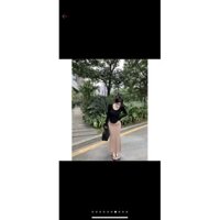 Váy ôm body 2 dây áo thun dáng ôm