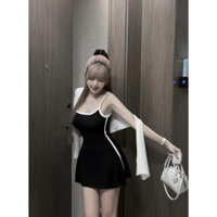 Váy ôm body 2 dây chất tăm tôn dáng