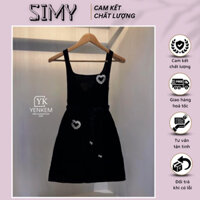 Váy Ôm Body Cổ Đức- Đầm Body Nhung Đính Đá Tỉ mỉ Siêu Sang