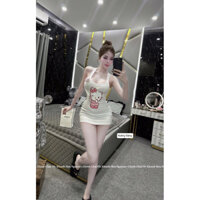 Váy Ôm Body Hello Kitty Tôn Dáng Sang Chả Nữ Tính