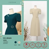 Váy ôm LYN TRAN DO-2846N cổ cut-out Chất Biên Mềm Mịn Trơn Sóng