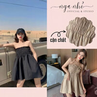 Váy ống xoè nhún ngực xinh xắn nhiều màu