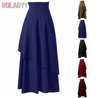 Váy Punk Steampunk Thắt Lưng Victoria Đầm Đen Bustle Corset