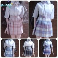 Váy quần áo Mini BUBBLE, Phụ kiện đồ chơi Váy đồng phục đại học nhiều màu, Đồng phục học tập phong cách đại học Mini cho búp bê BJD 1 / 3 búp bê 60cm