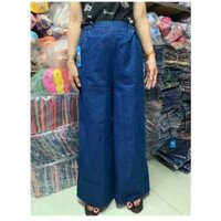 Váy quần jean chống nắng dạng nút lưng thun