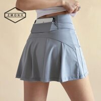 Váy quần short thể thao ZMONH, nữ mùa hè mỏng chạy bộ chống chói dáng rộng eo cao mỏng, quần váy Tennis tập Yoga * mới
