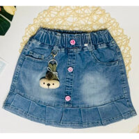 Váy quần xếp ly bé gái có quần kèm phụ kiện dễ thương