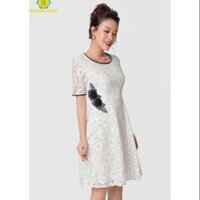 Váy ren 135k. VÁY xòe cổ tròn, chất liệu ren. Dáng siêu đẹp, siêu xinh. Đảm bảo chất cực nét. Đi làm,đi tiệc đều ok ah