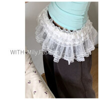 Váy ren nhiều lớp Milyfashion Váy ren ngắn phù hợp với váy ngắn