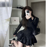 Váy ren phối cv tơ bồng xinh iu