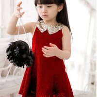 Váy ren sát nách hàng QC