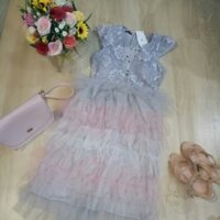 Váy ren voan đổ màu