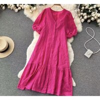 Váy Ren Zara Xuất Xịn Dáng Dài Form Rộng Đầm Maxi Thêu Hoa Tay Bồng