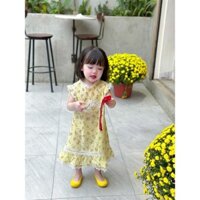 váy sát nách phối ren