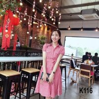 VÁY SƠ MI Cao Cấp K116 - Fleur Boutique (Hàng may thiết kế ,ảnh thật shop tự chụp)