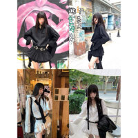 VÁY SƠ MI HÀN QUỐC KÈM ĐAI, CÀ VẠT